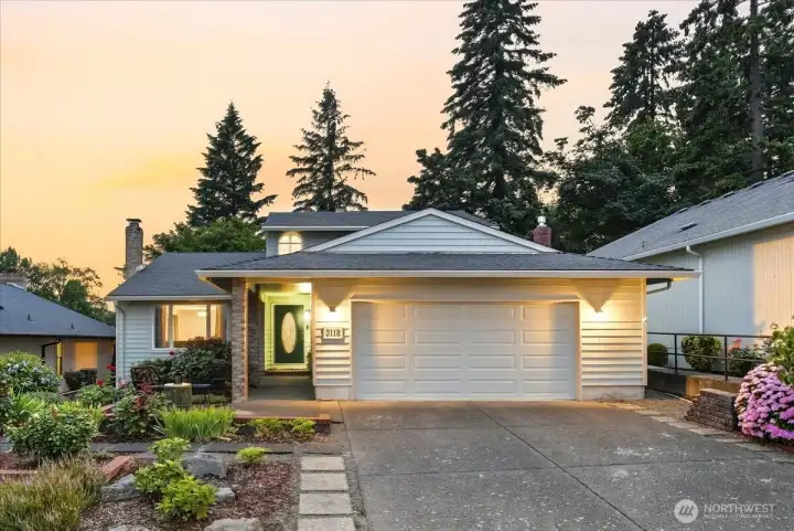 exterior, patio, covered entrance, 2-car garage, large driveway exterior, patio, covered entrance, 2-car garage, large driveway