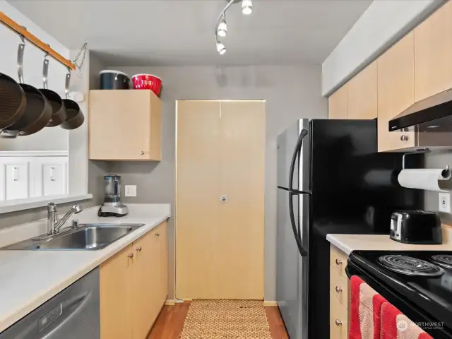 Kitchen- Door leads to pantry and laundry.