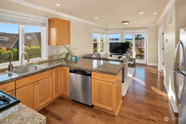 Kitchen in the detached ADU