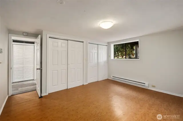 Lower floor bedroom #2 + 2 closets