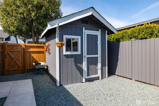 1 of 2 private storage sheds
