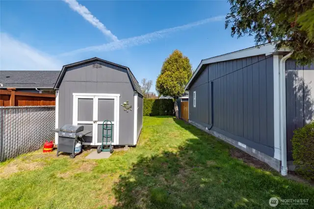 1 of 2 private storage sheds