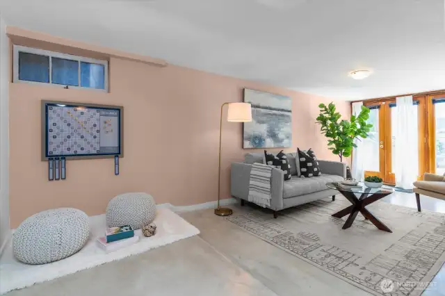 Downstairs family room