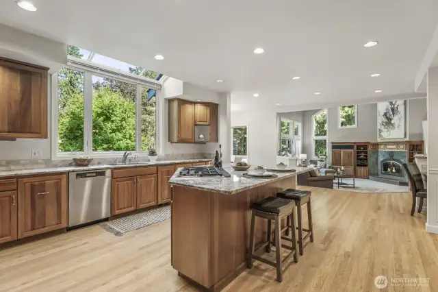 A very spacious kitchen for several cooks at once!