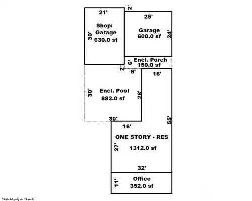 County assessor's floor plan