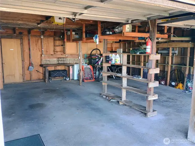 2 car attached garage