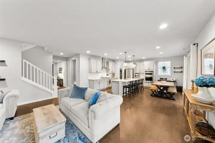 Open concept for entertaining