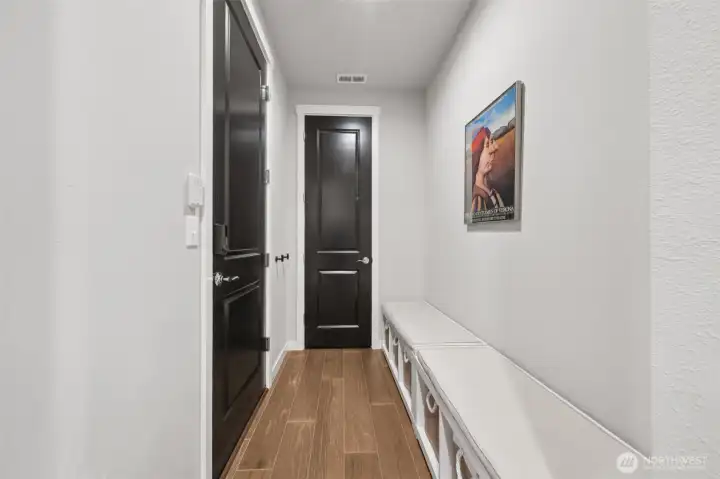 Mud room area off of garage