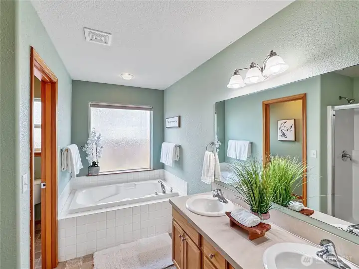 Dual sink vanity