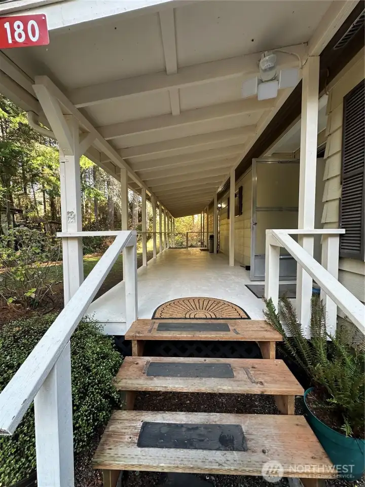 The large deck is a great place for entertaining.