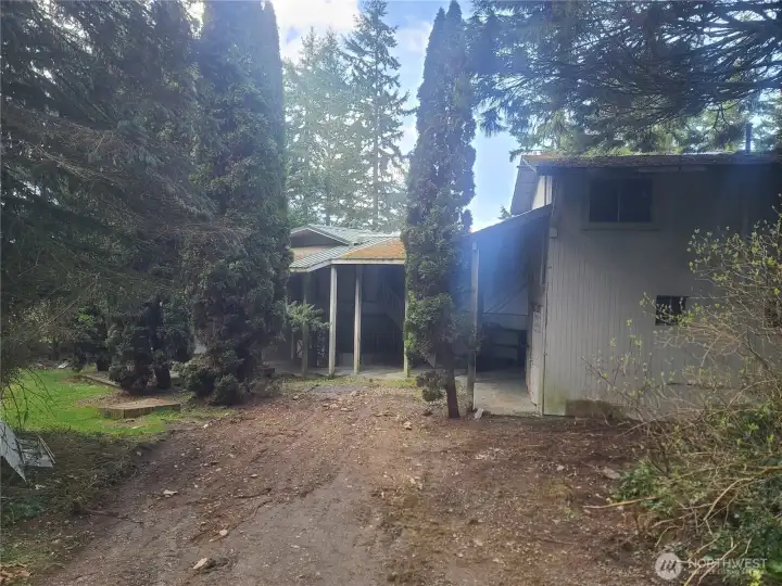 Main house side entry