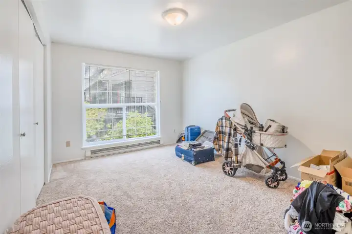Spacious second bedroom.