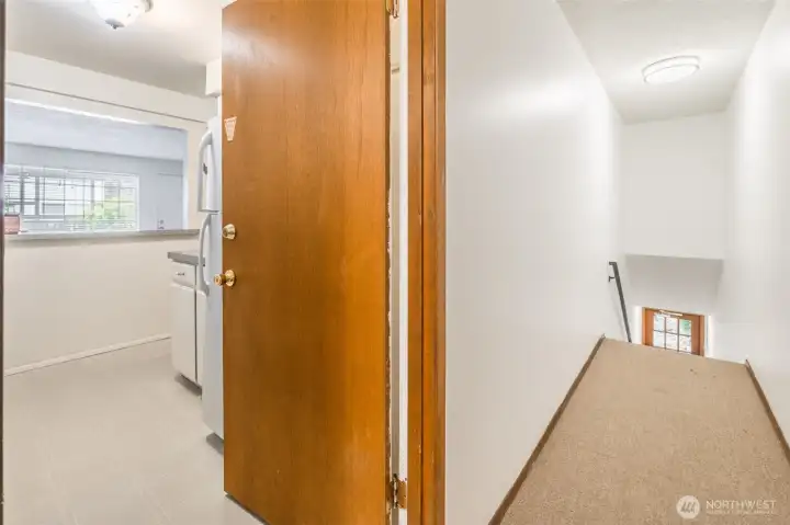 Back entry way.