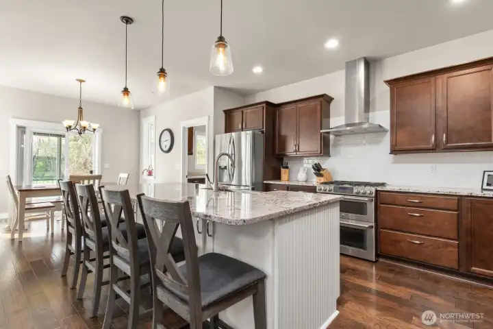 Kitchen looking towards dining area