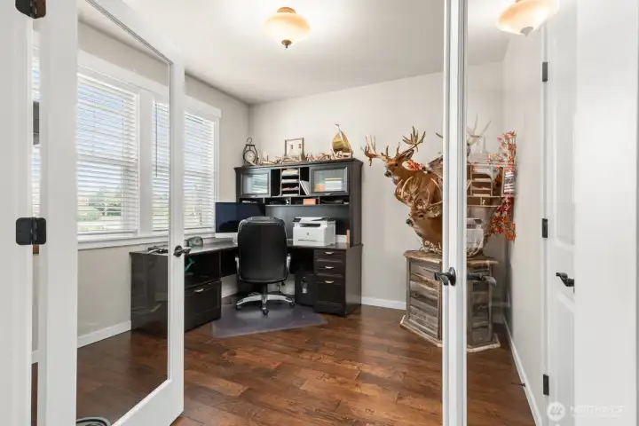 office with double door entry