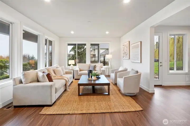 New LVP flooring throughout the main living areas.