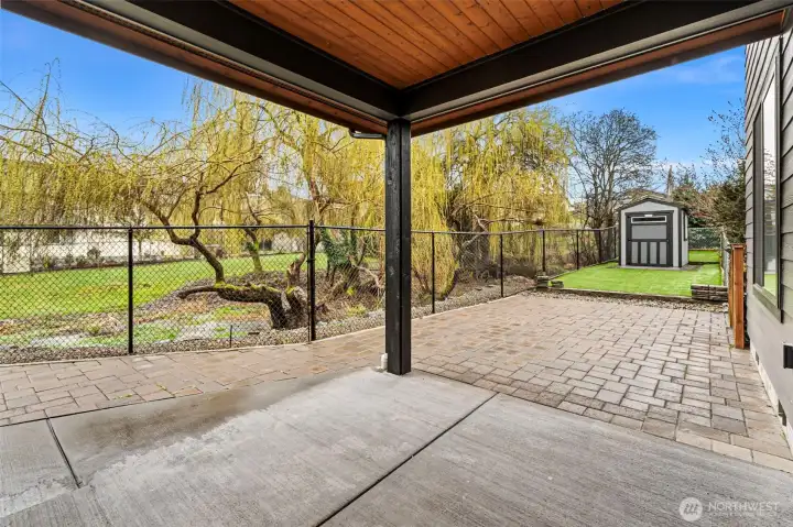 The outdoor spaces continue the home’s impressive appeal.