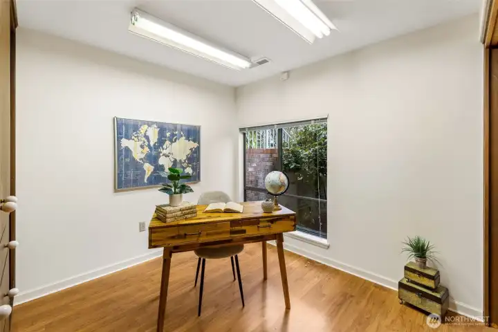 Office in the lower level
