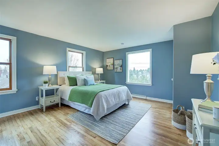 Main bedroom is spacious and serene!