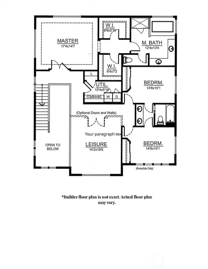 Second floor layout