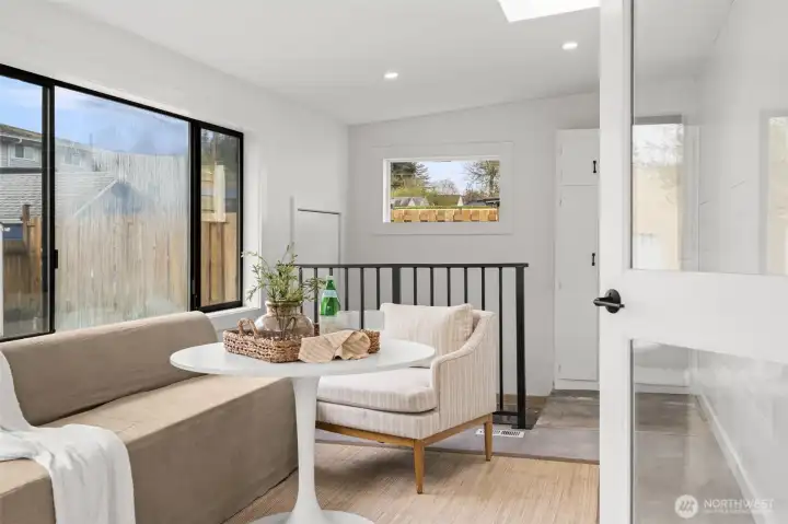 Versatile sunroom - extra space to relax or play.