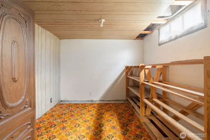 Additional bonus space in basement.