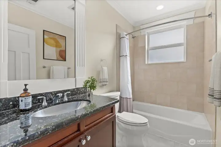 Upper spacious bathroom