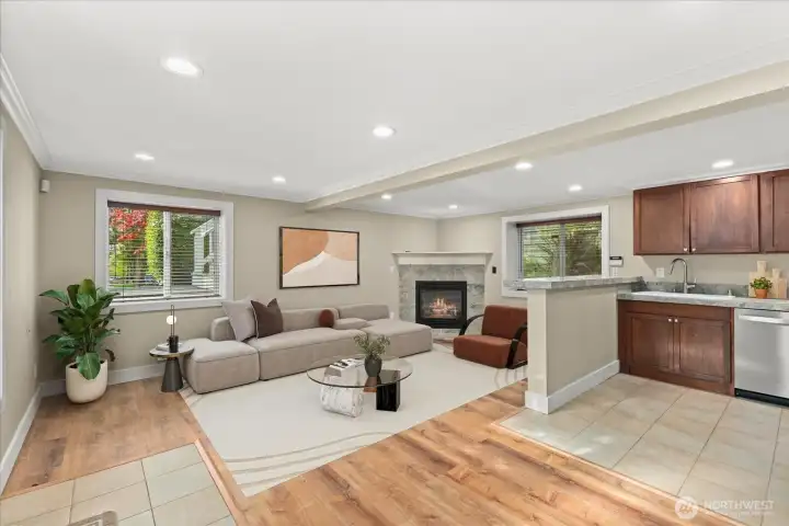 Spacious living area