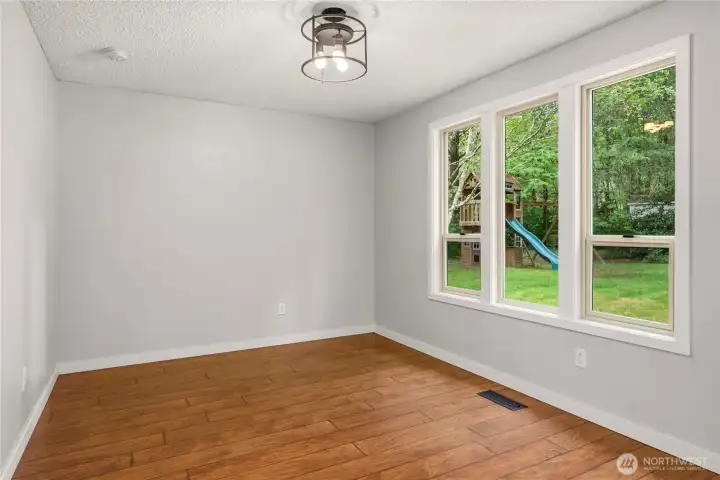 Large enough dining room for