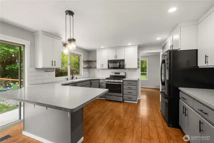 Updated kitchen with tons of storage