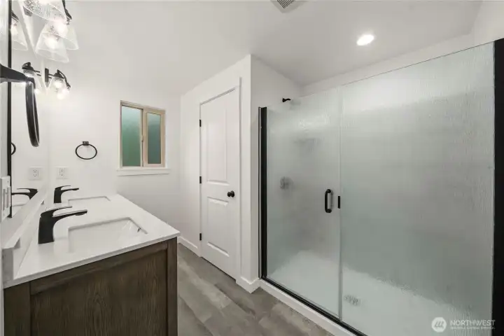 Updated primary bathroom