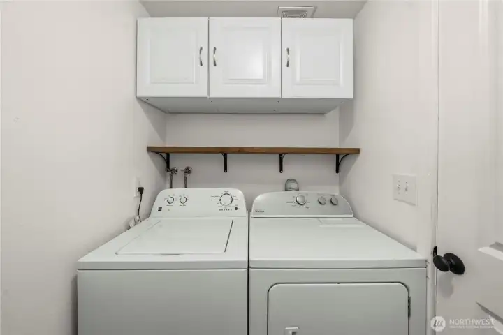 Laundry upstairs