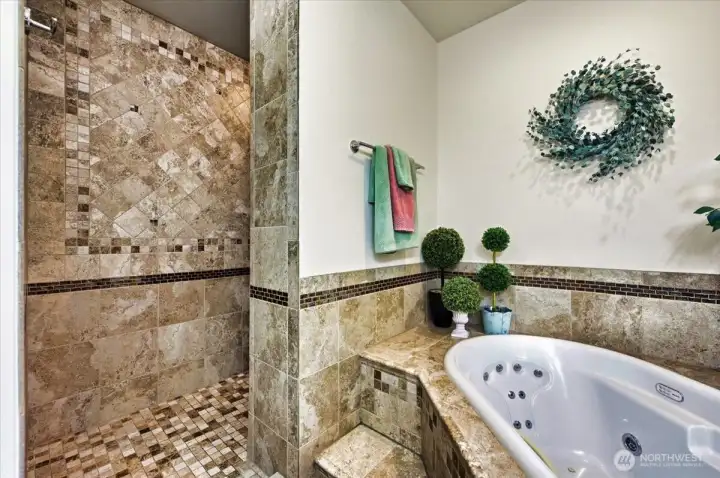 How nice is this!!! Luxurious jetted tub!