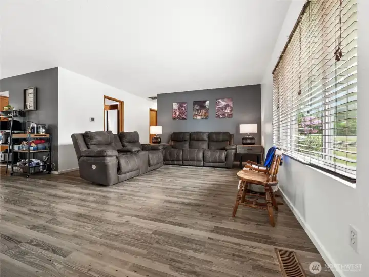 Entry into additional family room.