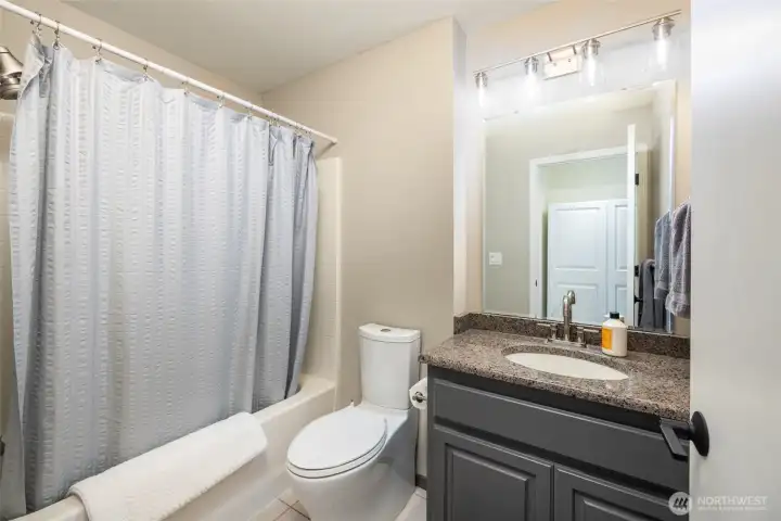 Full bath in the basement.