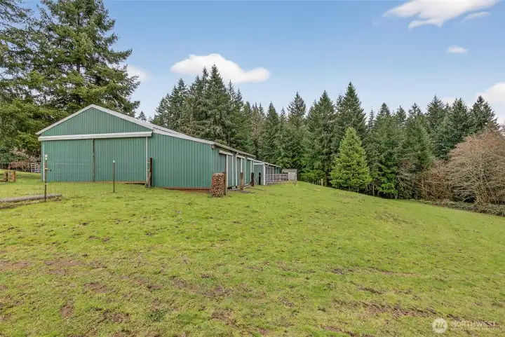 Back of Barn 1 and 2