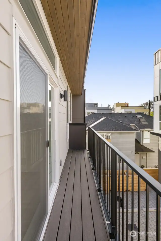 Breathe in that fresh air on your private deck, accessible from sliding doors off the primary suite.