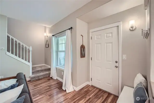 You will appreciate the laminate floors & fresh paint!