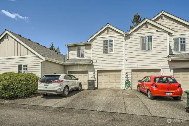 2 car garage with 2 garage openers