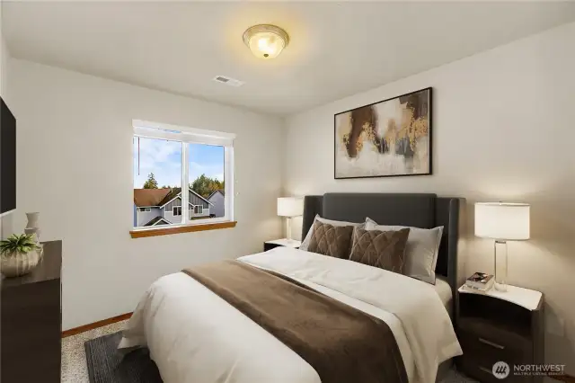 Bedroom #4 - street view/partial Mountain View