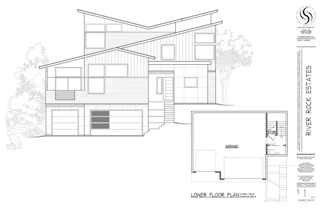 Front Rendering & Oversized 3-Car Garage • 450 SqFt Basement Option