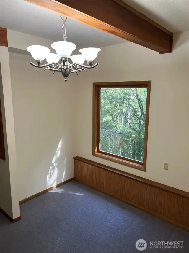 On the ground floor a comfortable family room.