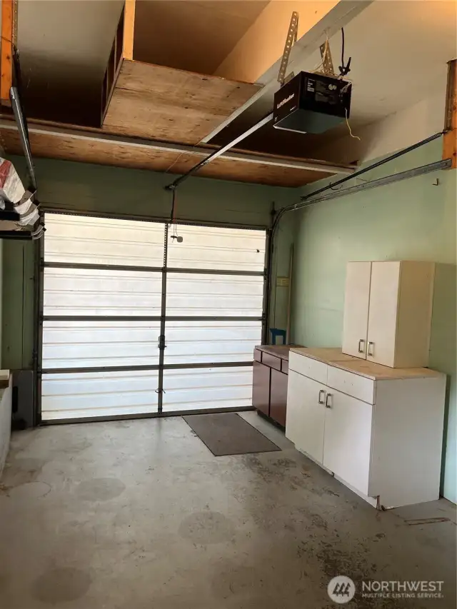 Attached single car garage.
