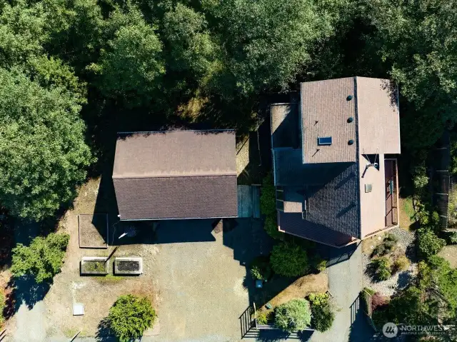 Aerial view of entire property.