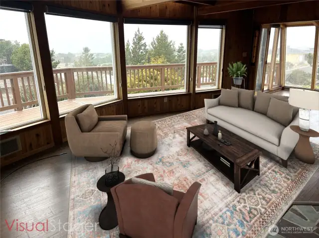 Visual Staging of Living Room.