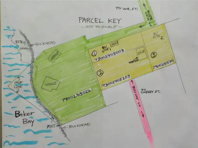 PARCEL MAP (BUILDINGS NOT TO SCALE)