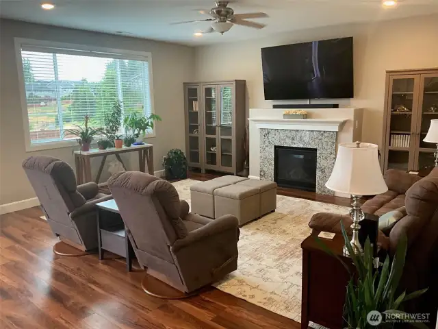 Great Room with gas fireplace