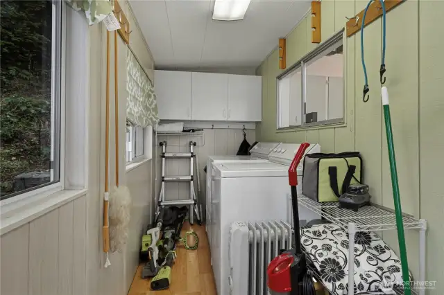 Laundry/storage room.