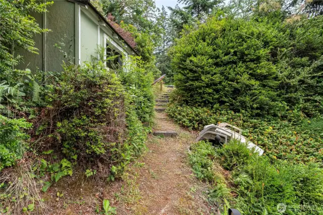 Storage shed.