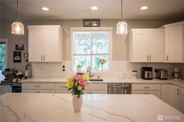 Enjoy having the view from your deep farm style kitchen sink